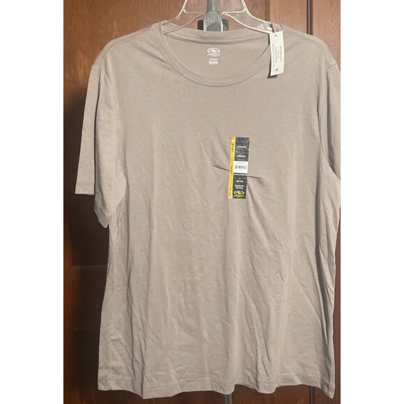 Mens Driworks Short Sleeve Shirt Moisture Wicking Tees NWT Gray No Pocket L - Picture 1 of 8